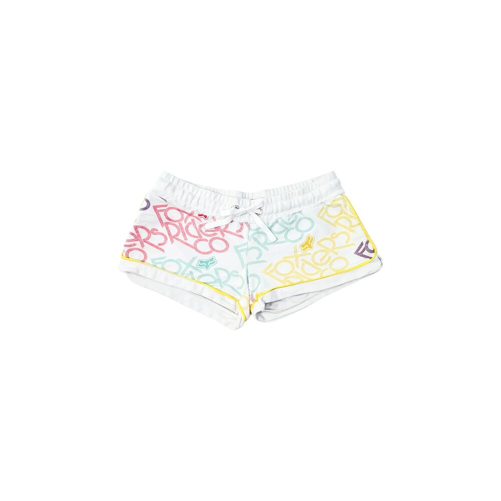 Y2K Fox Riders Co Rainbow Logo Shorts Size Medium